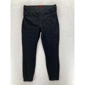 SPANX Pull On Leggings Women's 1X Black Stretch Knit Skinny Ankle‎ High Rise